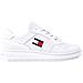Retro Basket Sneakers Pelle Scarpe Uomo Bianco Eu 45, Em0em01395 Ybr - Foto miniatura 2