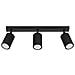 Lampada A Soffitto Karbon 3l Nero Sl. 1581 - Minimalista Lampada Da Soffitto Nero 16.5x45x6.5 Cm - Foto miniatura 1