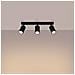 Lampada A Soffitto Karbon 3l Nero Sl. 1581 - Minimalista Lampada Da Soffitto Nero 16.5x45x6.5 Cm - Foto miniatura 3