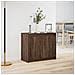 Credenza con LED Rovere Marrone 72x34x61 cm Legno Multistrato - Foto miniatura 7