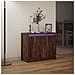 Credenza con LED Rovere Marrone 72x34x61 cm Legno Multistrato - Foto miniatura 9