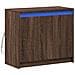 Credenza con LED Rovere Marrone 72x34x61 cm Legno Multistrato - Foto miniatura 10