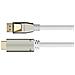 GC-M0223 cavo e adattatore video 3 m DisplayPort HDMI Bianco - Foto miniatura 1