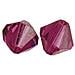 25 Pezzi - Perle Di Cristallo ""swarovski"" Forma Rombo Ø4mm - Colore Fucksia - Foto miniatura 1