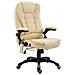 Lusso Casadino -  Sedia Da Ufficio Massaggiante Crema In Similpelle - Foto miniatura 2