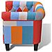 Lusso Casadino -  Poltrona Con Design Patchwork In Tessuto - Foto miniatura 3