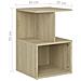 Comodini 2pz Rovere Sonoma 35x35x55 Cm In Legno Multistrato - Foto miniatura 5