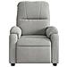 Poltrona Reclinabile Elettrica Grigio Chiaro Tessuto Microfibra - Foto miniatura 7