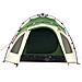 Tenda a Cupola da Campeggio 3 Persone Verde a Rilascio Rapido - Foto miniatura 6