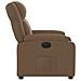 Poltrona Elettrica Reclinabile Marrone in Tessuto - Foto miniatura 9