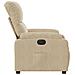 Poltrona Reclinabile Elettrica Crema in Tessuto di Microfibra - Foto miniatura 9