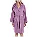 Accappatoio Con Cappuccio Spugnissima Minorca In Cotone Colore Viola Misura S - Foto miniatura 4
