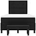 Letto Box Spring con Materasso e Panchina Nera 120x190 cm Tessuto - Foto miniatura 9