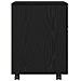 Armadio Mobile con Ruote  Nero Rovere 45x38x54 cm - Foto miniatura 7