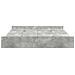 Struttura letto con contenitore Grigio cemento 180 x 200 cm - Foto miniatura 6