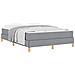 Letto a molle Grigio chiaro e Marrone 140 x 200 cm - Foto miniatura 3