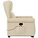 Poltrona Alzapersona Massaggiante Reclinabile Crema in Tessuto - Foto miniatura 5