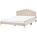Letto Velluto Sauvian 180 X 200 Cm Beige - Foto miniatura 2