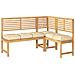 Cuscino per seduta pallet 6 pcs Beige 40 x 40 x 8 cm - Foto miniatura 3