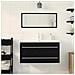 Mobile lavabo con lavandino 3 pcs Rovere nero 90 x 38.5 x 48 cm - Foto miniatura 4