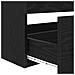 Mobile lavabo con lavandino 3 pcs Rovere nero 90 x 38.5 x 48 cm - Foto miniatura 9