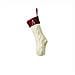 Calza Di Natale Ricamata Personalizzata Con Lettera A - Decorazione Festiva - Foto miniatura 1