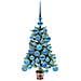 Albero di Natale con 150 LED con supporto Verde 65 cm PE - Foto miniatura 5