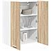 Armadio pensile con porta Riga Rovere Sonoma 60 x 31 x 80 cm - Foto miniatura 3