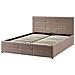 Letto Contenitore Bouclé Massognes 140 X 200 Cm Tortora - Foto miniatura 5
