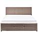 Letto Contenitore Bouclé Massognes 140 X 200 Cm Tortora - Foto miniatura 6