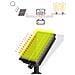 Catena Luminosa Led Da 10m Con Lampadine In Plastica, Pannello Solare Da 1200mah E Display Digitale - Foto miniatura 2