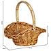 Cesto In Vimini Marrone 24x18x8/11/22h Cm - Foto miniatura 3