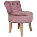Sgabello Imbottita In Legno Rosa 45x46x36/58h - Foto miniatura 1