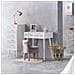 Sgabello Imbottita In Legno Rosa 45x46x36/58h - Foto miniatura 2
