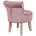 Sgabello Imbottita In Legno Rosa 45x46x36/58h - Foto miniatura 5