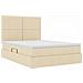 Letto con contenitore e materasso Crema 140 x 190 cm Poliestere - Foto miniatura 5