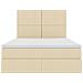 Letto con contenitore e materasso Crema 140 x 190 cm Poliestere - Foto miniatura 7
