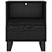 Armadietto per letto con cassetto Rovere Nero 40 x 35 x 50 cm - Foto miniatura 6