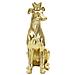 Scultura Cane 3-oro-poliresina-20x12,5x33 Cm - Foto miniatura 2
