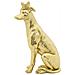 Scultura Cane 3-oro-poliresina-20x12,5x33 Cm - Foto miniatura 4
