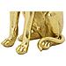 Scultura Cane 3-oro-poliresina-20x12,5x33 Cm - Foto miniatura 6