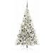 Albero di Natale artificiale con luci integrate Argento 210 cm - Foto miniatura 3