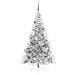 Albero di Natale artificiale con luci integrate Argento 210 cm - Foto miniatura 5