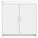 Credenza Bianco 72 x 36 x 80 cm Legno ingegnerizzato - Foto miniatura 4