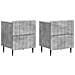 Armadio da Notte 2 pcs Grigio Cemento 43 x 34,5 x 49,5 cm - Foto miniatura 1