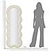 Specchio Da Parete Teddy Wavy In Bouclé Crema 67x166 Cm - Foto miniatura 8