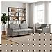 Set di Divani con Storage 2 pz Grigio Chiaro Poliestere - Foto miniatura 2