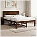 Letto matrimoniale con testiera ROSTOCK Marrone Scuro - Foto miniatura 7