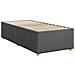 Letto box spring con materasso Grigio Scuro 80 x 200 cm Tessuto - Foto miniatura 6