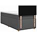 Letto box spring con materasso Grigio Scuro 80 x 200 cm Tessuto - Foto miniatura 9